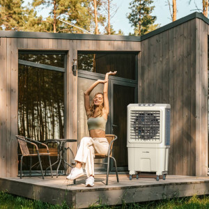 CLIMATIZADOR MECÁNICO 80L 210W 6000M3/H GRIS/BLANCO