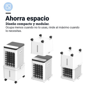 CLIMATIZADOR EVAP. TÁCTIL 12L 65W 900M3/H BLANCO/NEGRO