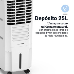 CLIMATIZADOR MECÁNICO 25L 120W 4000M3/H BLANCO