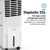 CLIMATIZADOR MECÁNICO 25L 120W 4000M3/H BLANCO