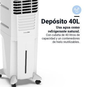 CLIMATIZADOR MECÁNICO 40L 120W 4000M3/H BLANCO