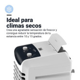 CLIMATIZADOR MECÁNICO 40L 120W 4000M3/H BLANCO