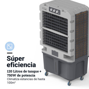 CLIMATIZADOR MECÁNICO 120L 750W 12000M3/H GRIS/BLANCO