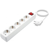 REGLETA AISENS BLANCA 5 TOMAS INTERRUPTOR 1.4M 