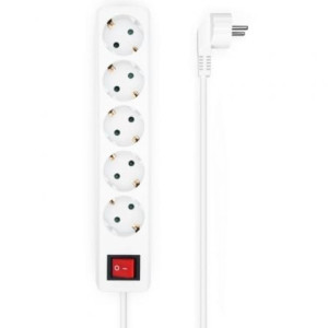 REGLETA AISENS BLANCA 5 TOMAS INTERRUPTOR 1.4M 