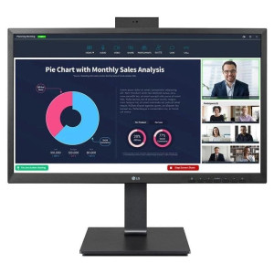 MONITOR LG 24"  24BP75CP-B WEBCAM ALTAVOCES REGULABLE NEGRO