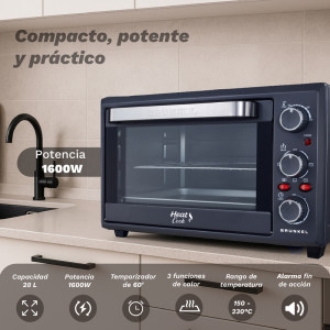 MICROONDAS CON GRILL DE 25L DE CAPACIDAD GRUNKEL MWG-25GRILL