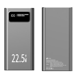 POWERBANK 30000MAH LEOTEC LEPOW30W22W 22.5W NEGRA