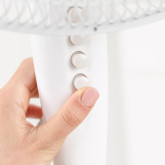 VENTILADOR PIE GRECO TAURUS 16CR 45W 110-125CM 3 ASPAS BLANC