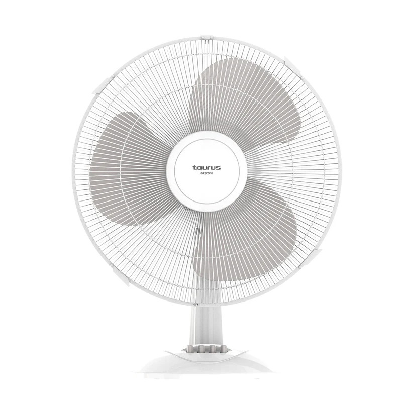 VENTILADOR PIE GRECO TAURUS  16 45W 3 VEL. 3 ASPAS BLANCO