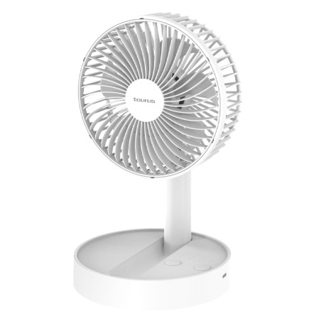 VENTILADOR TAURUS SOBREMESA AIR LITE FOLD&GO BATERIA 24H19CM