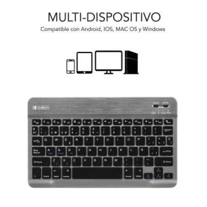 TECLADO SUBBLIM ULTRAFINO SMART BT SUB-KBT-SM0002 GRIS