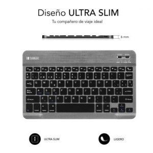 TECLADO SUBBLIM ULTRAFINO SMART BT SUB-KBT-SM0002 GRIS