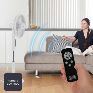 VENTILADOR PIE BLACK & DECKER BXEFP30E 30W 24V 118-138CM