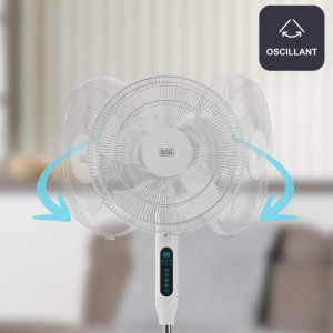 VENTILADOR PIE BLACK & DECKER BXEFP30E 30W 24V 118-138CM