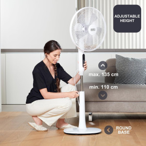 VENTILADOR PIE BLACK & DECKER BXFEP50E 50W 115-135CM 3V