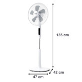 VENTILADOR PIE BLACK & DECKER BXFEP50E 50W 115-135CM 3V