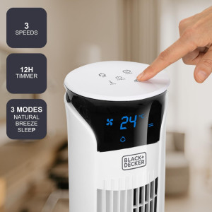 VENTILADOR TORRE BLACK & DECKER BXFT48E 45W 56DBA 81CM