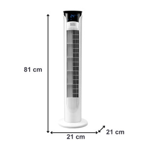 VENTILADOR TORRE BLACK & DECKER BXFT48E 45W 56DBA 81CM