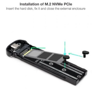 CAJA EXTERNA SSD M.2 NVME TOOQ TQE-2201B USB 3.1