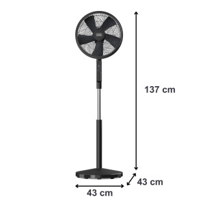 VENTILADOR PIE BLACK & DECKER BXFEP51E 55W 5 ASPAS 3V