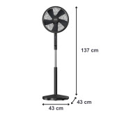VENTILADOR PIE BLACK & DECKER BXFEP51E 55W 5 ASPAS 3V