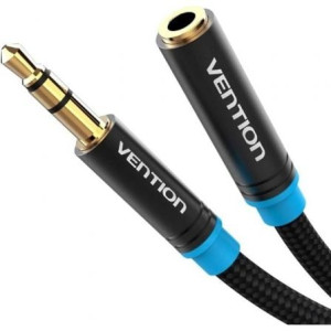 CABLE VENTION ESTEREO JACK 3.5 MACHO/JACK 3.5 HEMBRA 3 M NEG