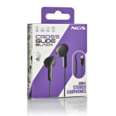 AURICULAR  MICROFONO NGS INTRAUDITIVOS CROSS GLIDE USB T-C N