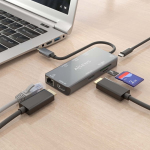 ADAPT.AISENS USB-C DOCK 9 EN 1 9P018-GR