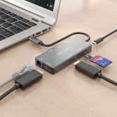 ADAPT.AISENS USB-C DOCK 9 EN 1 9P018-GR