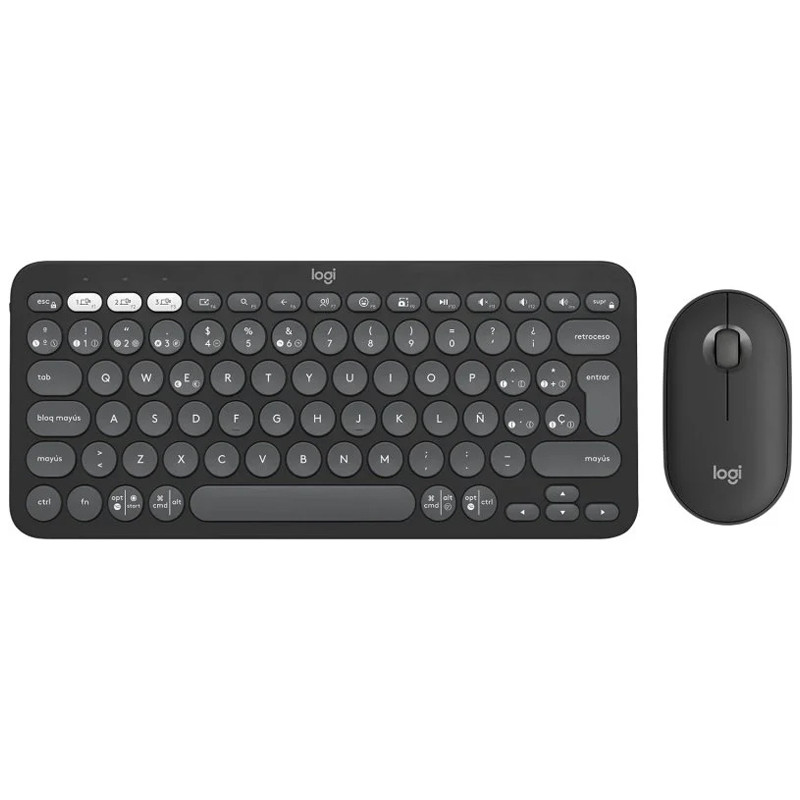 TECLADO+RATON INALAMBRICOS LOGITECH PEBBLE 2 COMBO 