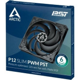 VENTILADOR CAJA ARCTIC P12 SLIM PWM PST/ 12CM/ NEGRO 