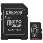 MICRO SD KINGSTON XC 512GB+ADAPT.CLASE 10 150MB/S