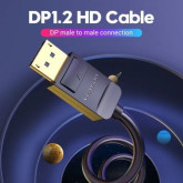 CABLE VENTION DISPLAYPORT/DISPLAYPORT M/M 1.2/4K/5M NEGRO