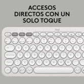 TECLADO LOGITECH PEBBLE KEYS K380S BLUETOOTH BLANCO 