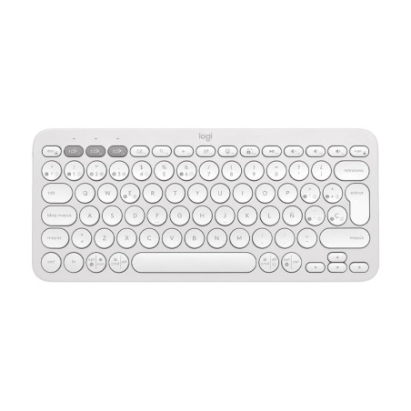 TECLADO LOGITECH PEBBLE KEYS K380S BLUETOOTH BLANCO 