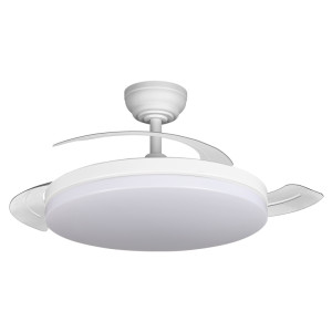 VENTILADOR DE TECHO FIT ENERGY ASPAS RETRACTIL BLANCO BLUETO