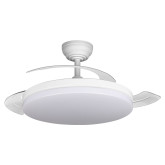 VENTILADOR DE TECHO FIT ENERGY ASPAS RETRACTIL BLANCO BLUETO