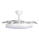 VENTILADOR DE TECHO FIT ENERGY ASPAS RETRACTIL BLANCO BLUETO