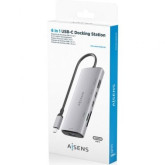 DOCKING USB TIPO-C AISENS ASUC-6P029-GR 1XHDMI 4K 2XUSB TIPO