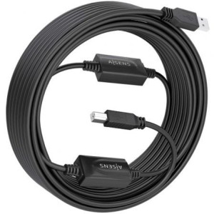 CABLE ALARGADOR AISENS USB 2.0 /USB TIPO-C 15M NEGRO