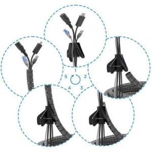 ORGANIZADOR DE CABLES AISENS A151-0900/ 10 M