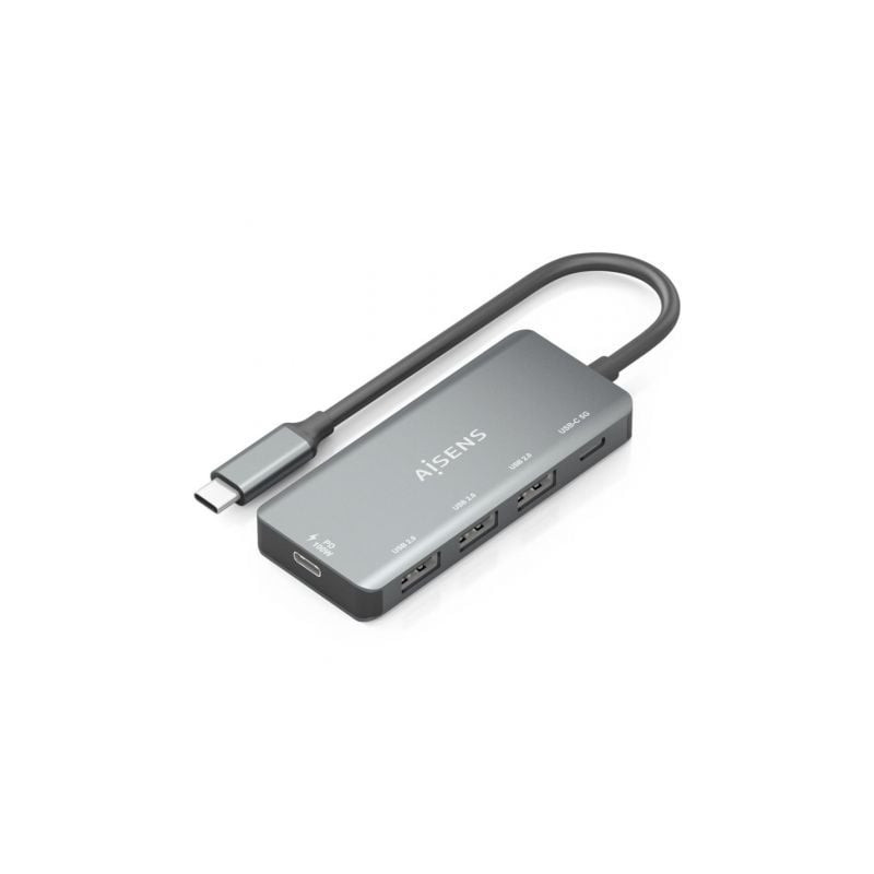 HUB USB TIPO C AISENS USB-C 3.1 - USB-C PD 100W/USB-C/3XUSB 