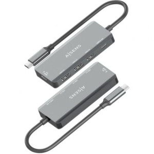 HUB USB TIPO C AISENS USB-C 3.1 - USB-C PD 100W/USB-C/3XUSB 