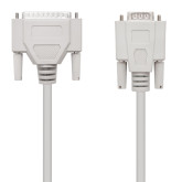 CABLE SERIE NULL MODEM DB9 HEMBRA DB25 MACHO 1.8M BEIGE