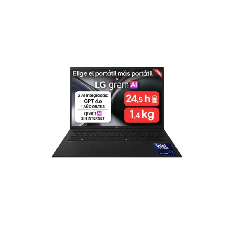 Portátil LG Gram 17ZD90TL-G.AX85BN Intel Core Ultra 7-258V/ 32GB/ 512GB SSD/ 17"/ Sin Sistema Operativo