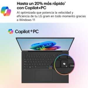 Portátil LG Gram 17ZD90TL-G.AX85BN Intel Core Ultra 7-258V/ 32GB/ 512GB SSD/ 17"/ Sin Sistema Operativo