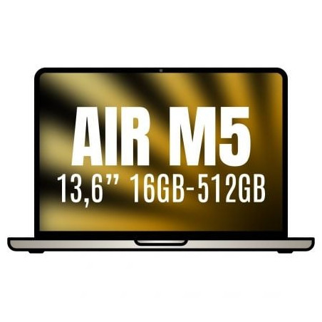 MACBOOK AIR APPLE 13.6"M5 10CPU 16GB 512SSD BLANCO ESTRELLA