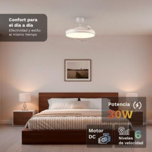 VENTILADOR TECHO GRUNKEL 42" DC 30W | LED 24W SKYWHITE42 