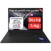 Portátil LG Gram 14ZD90U-G.AX85BN Intel Core Ultra 7-355/ 32GB/ 512GB SSD/ 14"/ Sin Sistema Operativo